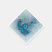 Stehende Räumlichkeiten, Abstraktes türkisfarbenes Serviette (Ecke)