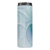 Stehende Räumlichkeiten, Abstraktes türkisfarbenes Thermosbecher (Rückseite)