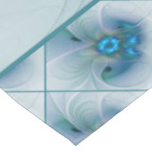 Stehende Räumlichkeiten, Abstraktes türkisfarbenes Tischdecke (Schrägansicht)