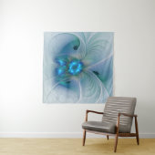 Stehende Räumlichkeiten, Abstraktes türkisfarbenes Wandteppich (Beispiel (Horizontal))