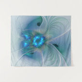 Stehende Räumlichkeiten, Abstraktes türkisfarbenes Wandteppich (Vorderseite (Horizontal))