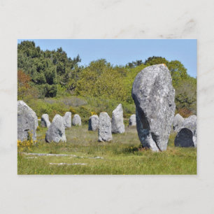 Stehende Steine in Carnac, Frankreich Postkarte