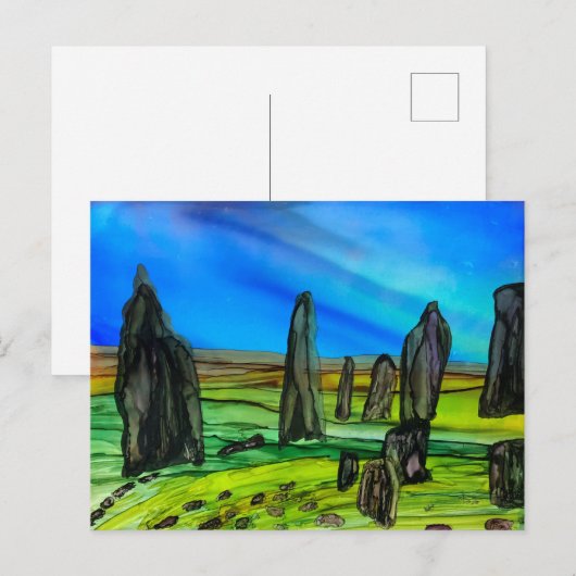 Stehende Steine Postkarte (Vorne/Hinten)