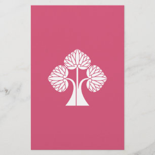 Stehende Stockrosen Briefpapier