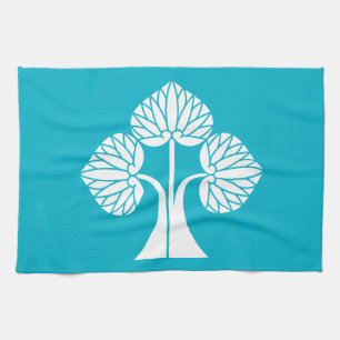 Stehende Stockrosen Handtuch