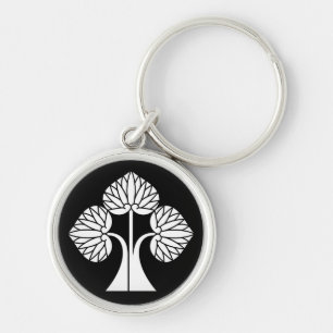 Stehende Stockrosen Schlüsselanhänger