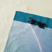 Stehende Überreste, Name des Abstrakten Blauen Fra Strandtuch (Beispiel)