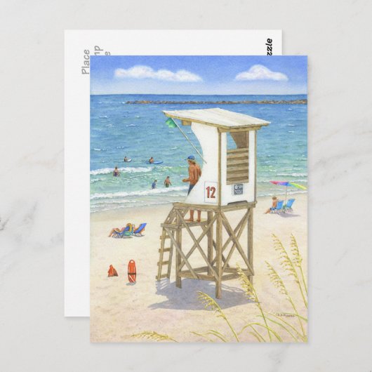 Stehende Uhr Postkarte (Vorne/Hinten)