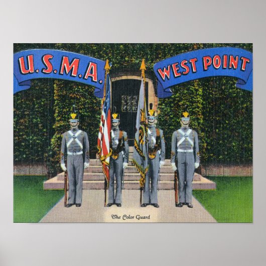 Stehende Warnmeldung des Farbschutzes Poster (Vorne)