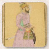 Stehende Zahl eines Mughal Prinzen, vom kleinen Getränkeuntersetzer (Vorderseite)