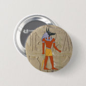 Stehender Anubis Knopf Button (Vorne & Hinten)