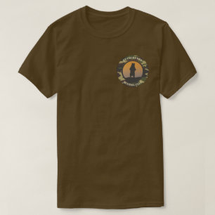 Stehender Bär und Camouflage Runder Design T - Shi T-Shirt