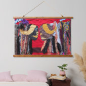 Stehender Boden Wandteppich Mit Holzrahmen (Schlafzimmer)