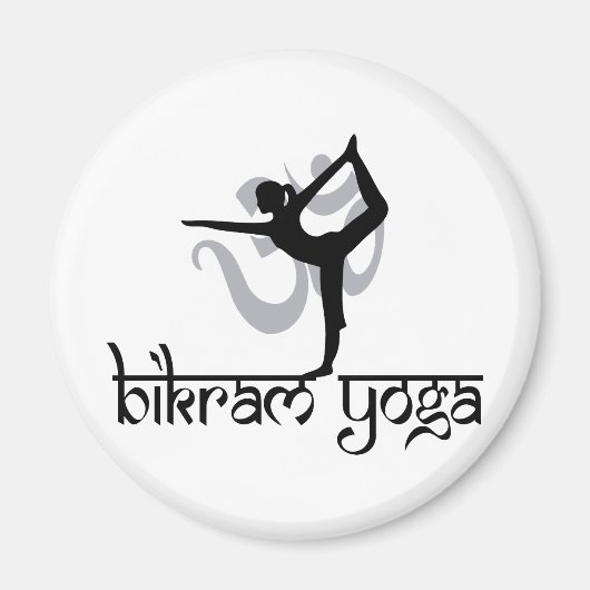 Stehender Bow Pulling Pose Bikram Yoga Magnet (Vorne)