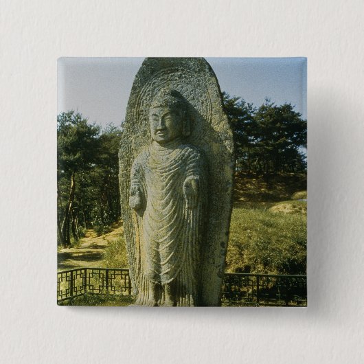 Stehender Buddha an Ch'olch'on-Ni, Naju, 10. centu Button (Vorderseite)