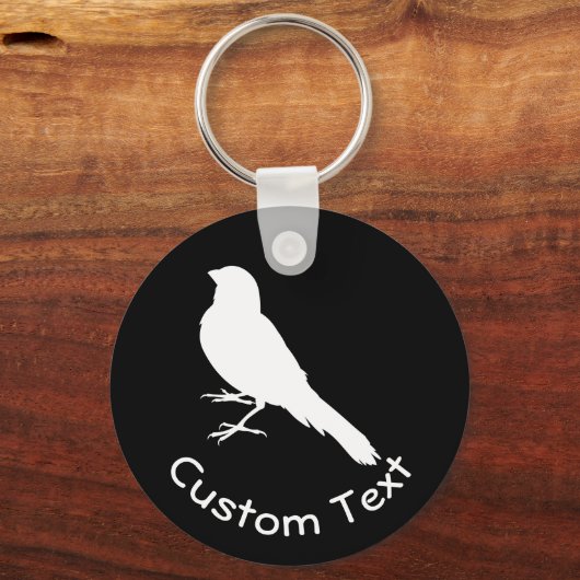 Stehender Canary Bird-Schlüsselanhänger Schlüsselanhänger (Vorderseite)