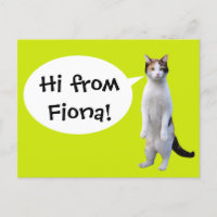Stehender Cat Custom Message Fun