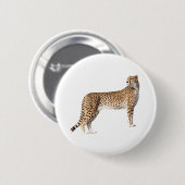 Stehender Cheetah Button (Vorne & Hinten)