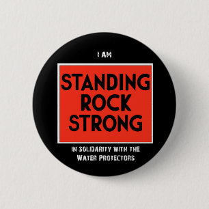 Stehender Felsen stark Button