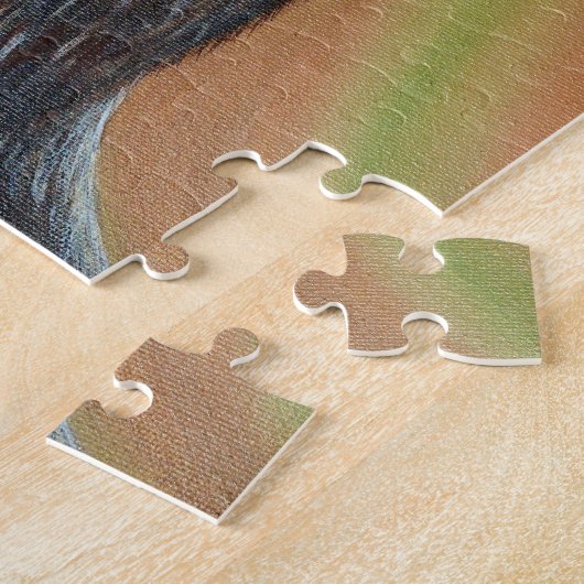 Stehender Fluss Otter Malerei Puzzle (Seite)