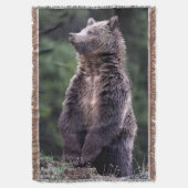 Stehender Grizzly-Bär Decke (Vorderseite Vertikal)