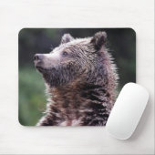 Stehender Grizzly-Bär Mousepad (Mit Mouse)