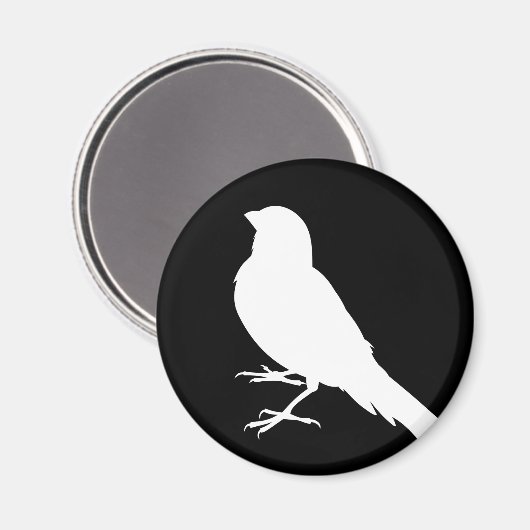 Stehender Kanarienvogel Magnet (Vorderseite/Rückseite)