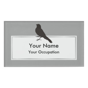 Stehender Kanarienvogel Namenschild