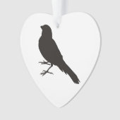Stehender Kanarienvogel Ornament (Vorderseite)