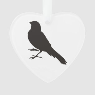 Stehender Kanarienvogel Ornament