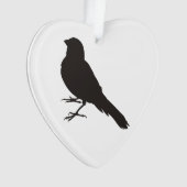 Stehender Kanarienvogel Ornament (Vorderseite)