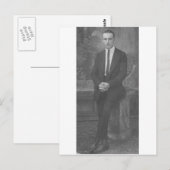 stehender Mann der 1920er Postkarte (Vorne/Hinten)