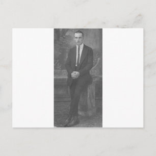 stehender Mann der 1920er Postkarte