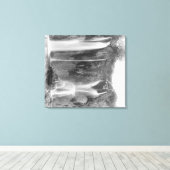 Stehender Mensch unter der Fotograf der Meeresfisc Leinwanddruck (Insitu (Holzboden))