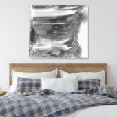 Stehender Mensch unter der Fotograf der Meeresfisc Leinwanddruck (Insitu (Schlafzimmer))