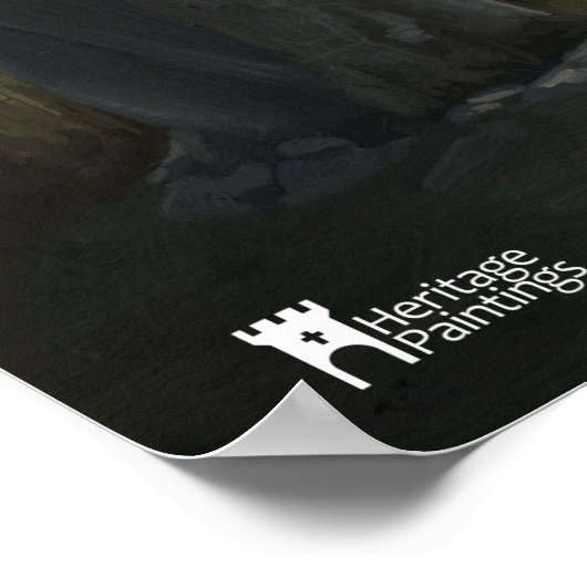 Stehender Stein bei Oban in Schottland - Poster (Ecke)