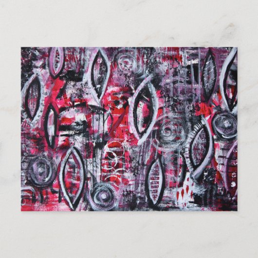 "Stehender Stolz" - Akrylkunstkarte Postkarte (Vorderseite)