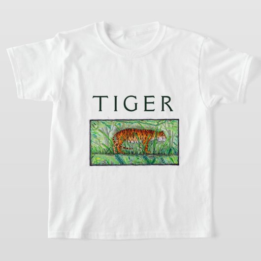 Stehender Tiger T-Shirt (Ablage )