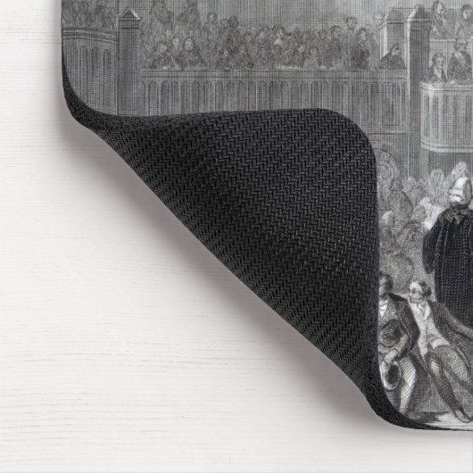 Stehender Versuch Daniels O'Connell im Jahre 1844 Mousepad (Ecke)