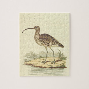 Stehender Vogel, Retro-Puzzle Puzzle