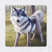Stehender Wolf Etiketten (Design 2)