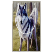 Stehender Wolf Kleine Geschenktüte (Vorderseite)