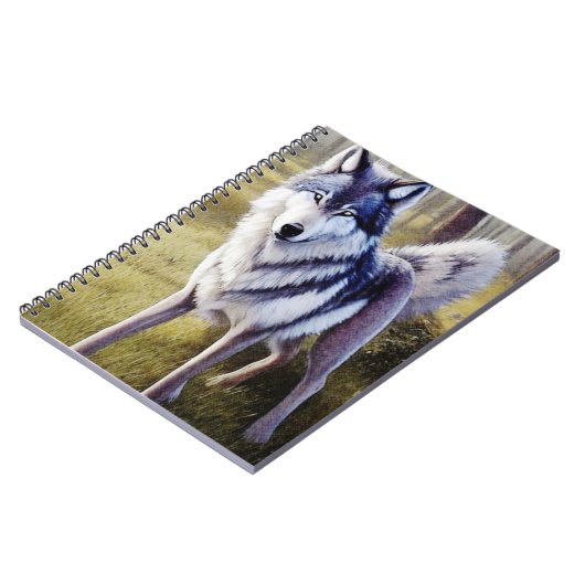 Stehender Wolf Notizblock (Linke Seite)