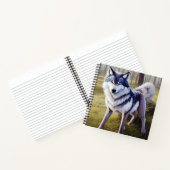 Stehender Wolf Notizblock (Innenseite)