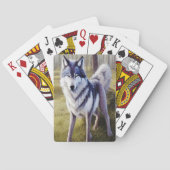 Stehender Wolf Spielkarten (Rückseite)