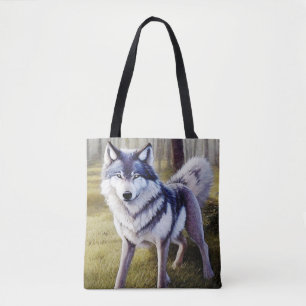 Stehender Wolf Tasche