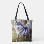 Stehender Wolf Tasche (Rückseite)