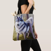 Stehender Wolf Tasche (Von Nahem)