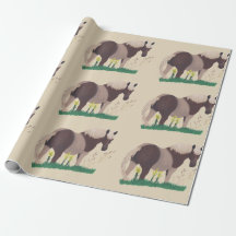 Stehendes Aussehen des Pferdes, Grasstreifen