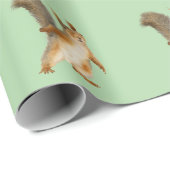 Stehendes Eichhörnchen Geschenkpapier (Rolleneckpunkt)